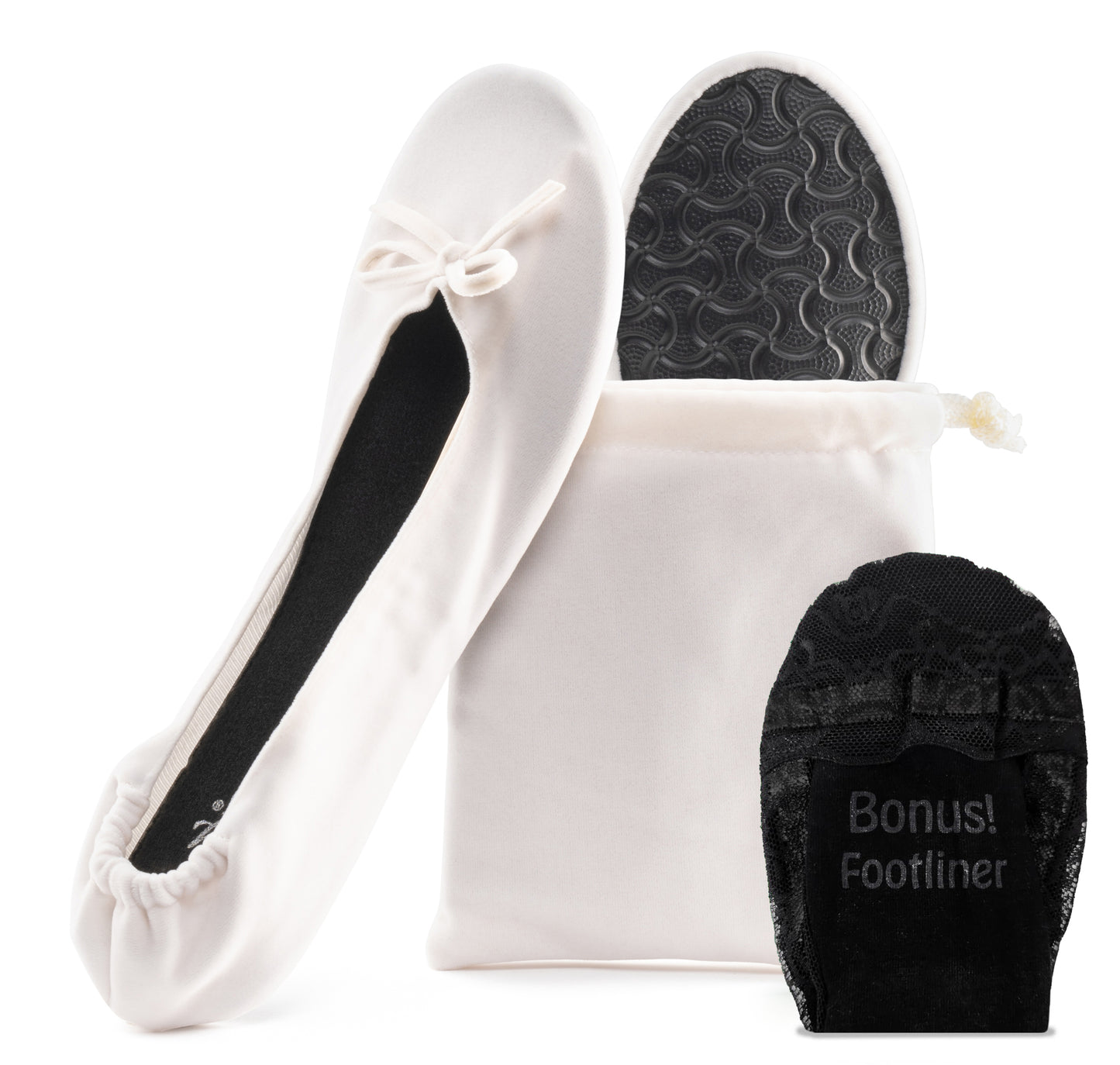Velvet Ballet Flats Foldable Flats Women's Shoes