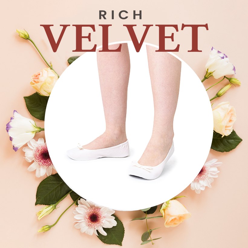 PRE-ORDER Foldable Flats Slipper Shoe | 20 Pairs of Velvet Ballet Pink Flats
