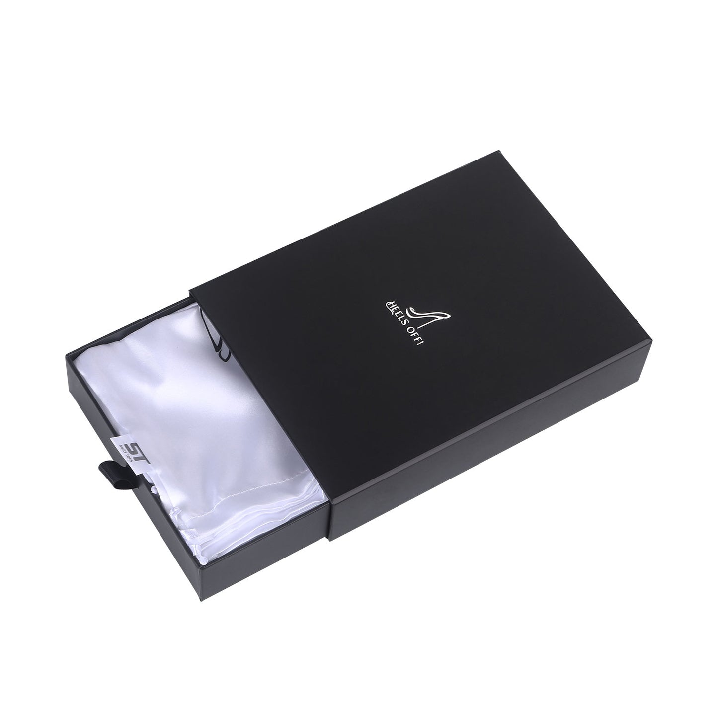 PRE-ORDER Foldable Flats Wedding Box | 20 Pairs of Silver Flats in a Black Display Box