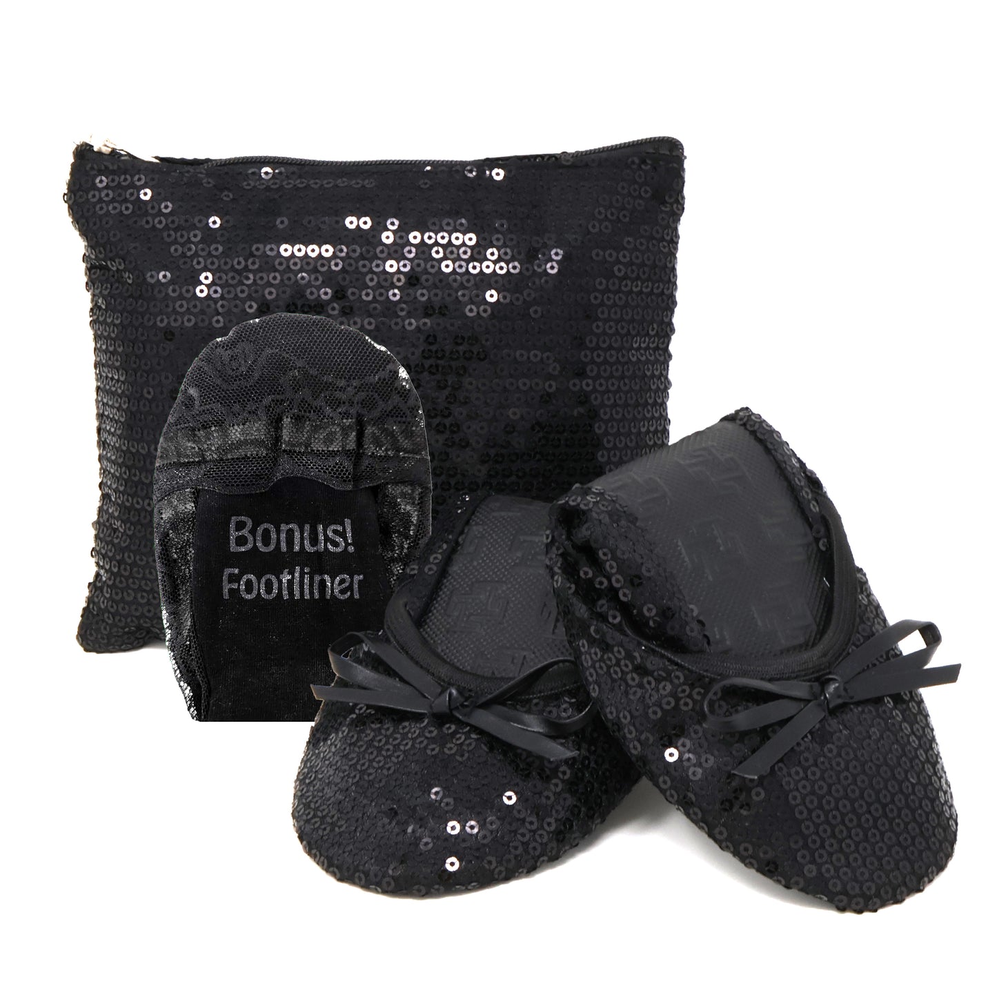 Sparkle Flat / Sequin Flat Foldable Ballet Flat Women's