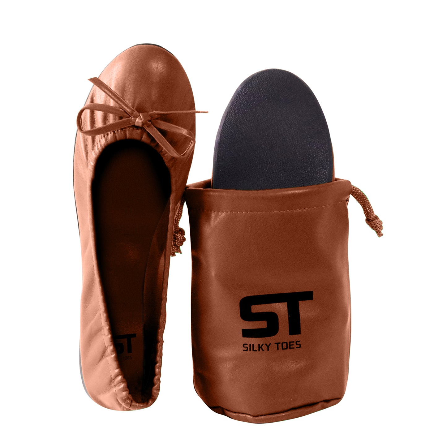 Foldable Travel Flat Portable Comfort Shoes with Pouch