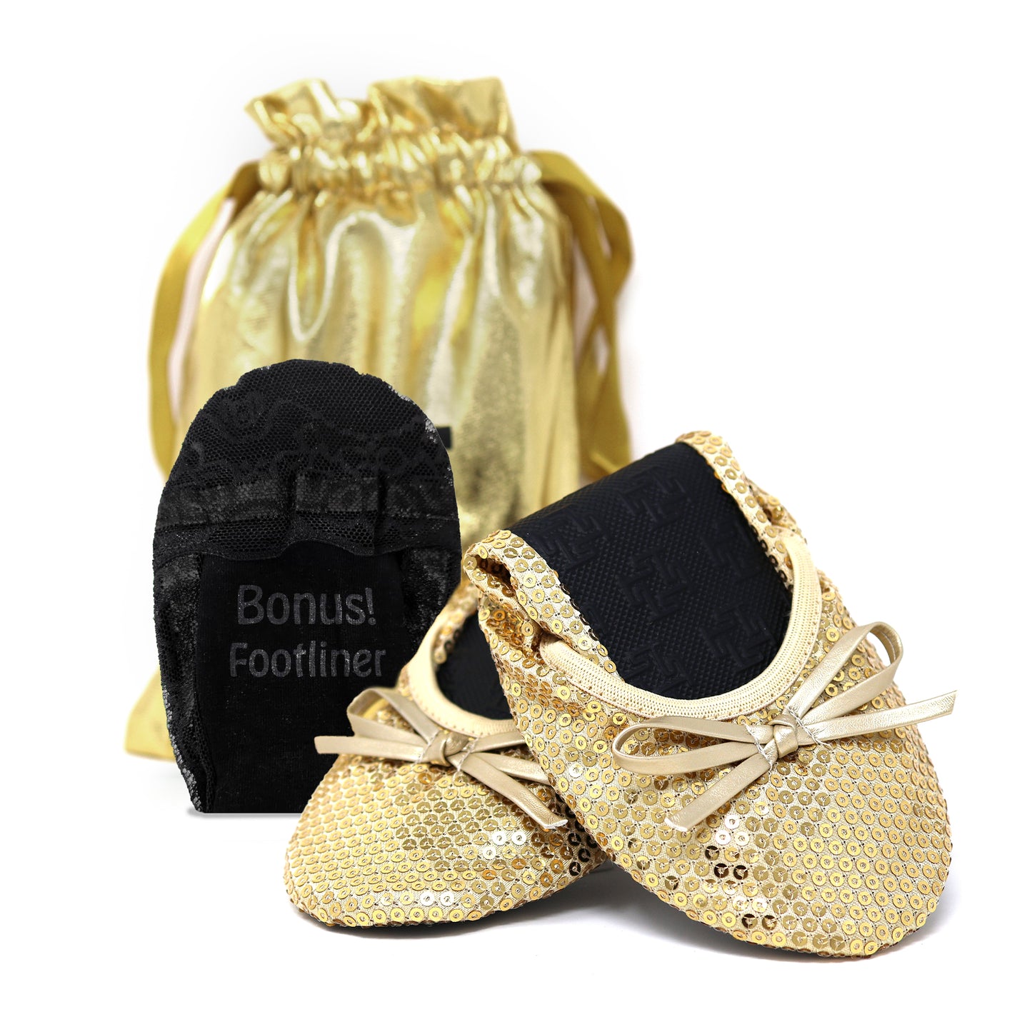 Sparkle Flat / Sequin Flat Foldable Ballet Flat Women's