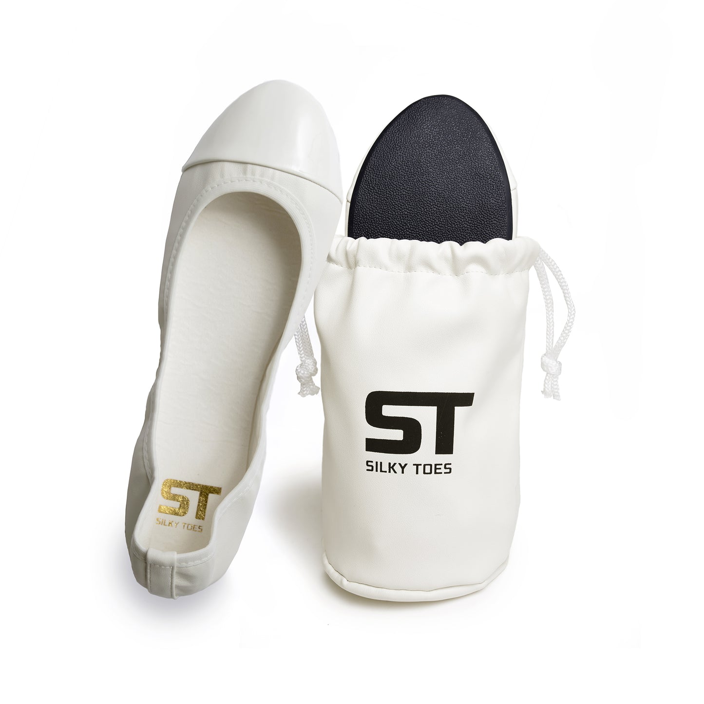 Women's Foldable Flat Patent Front Ballet Shoes