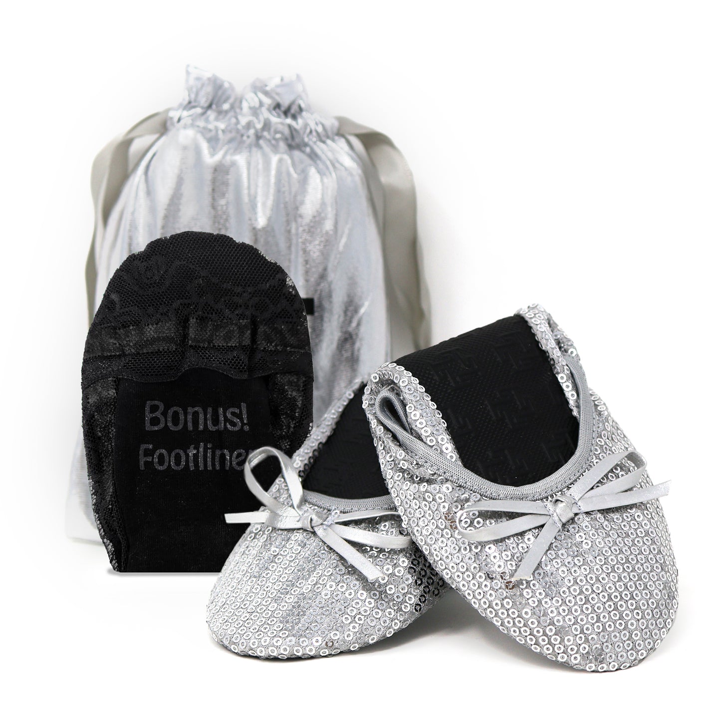 Sparkle Flat / Sequin Flat Foldable Ballet Flat Women's