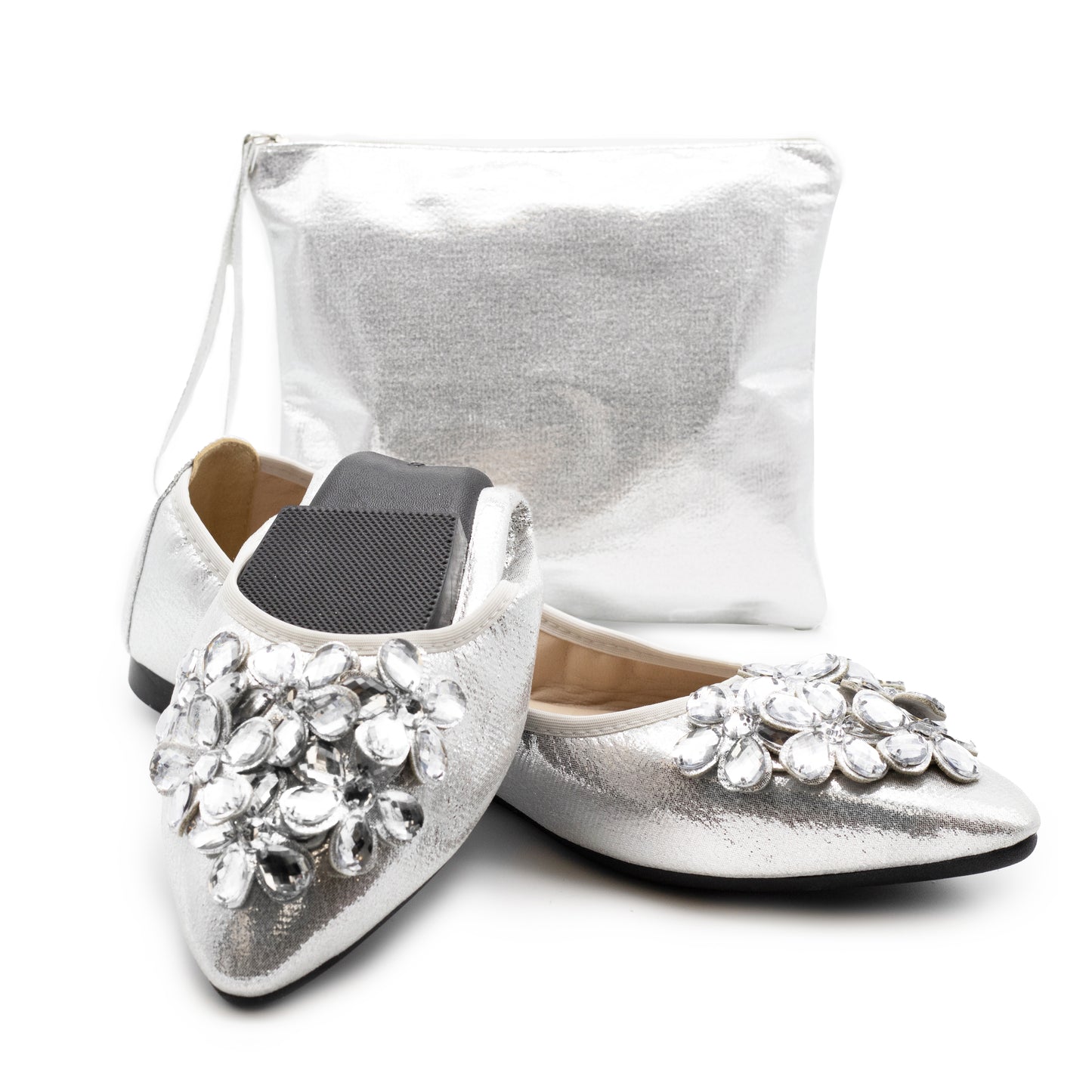 Silky Toes Foldable Flats for Women Dressy Ballet Shoes for Purse