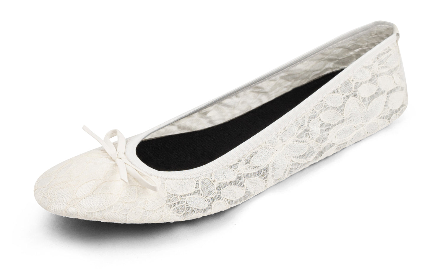 Foldable Wedding Flats / Flat Lace Wedding Shoe