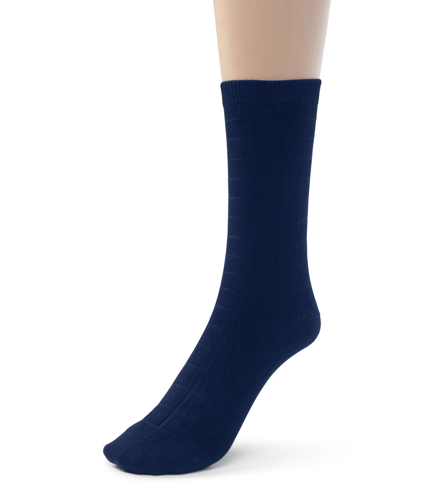 Kids Bamboo Textured Crew School Socks