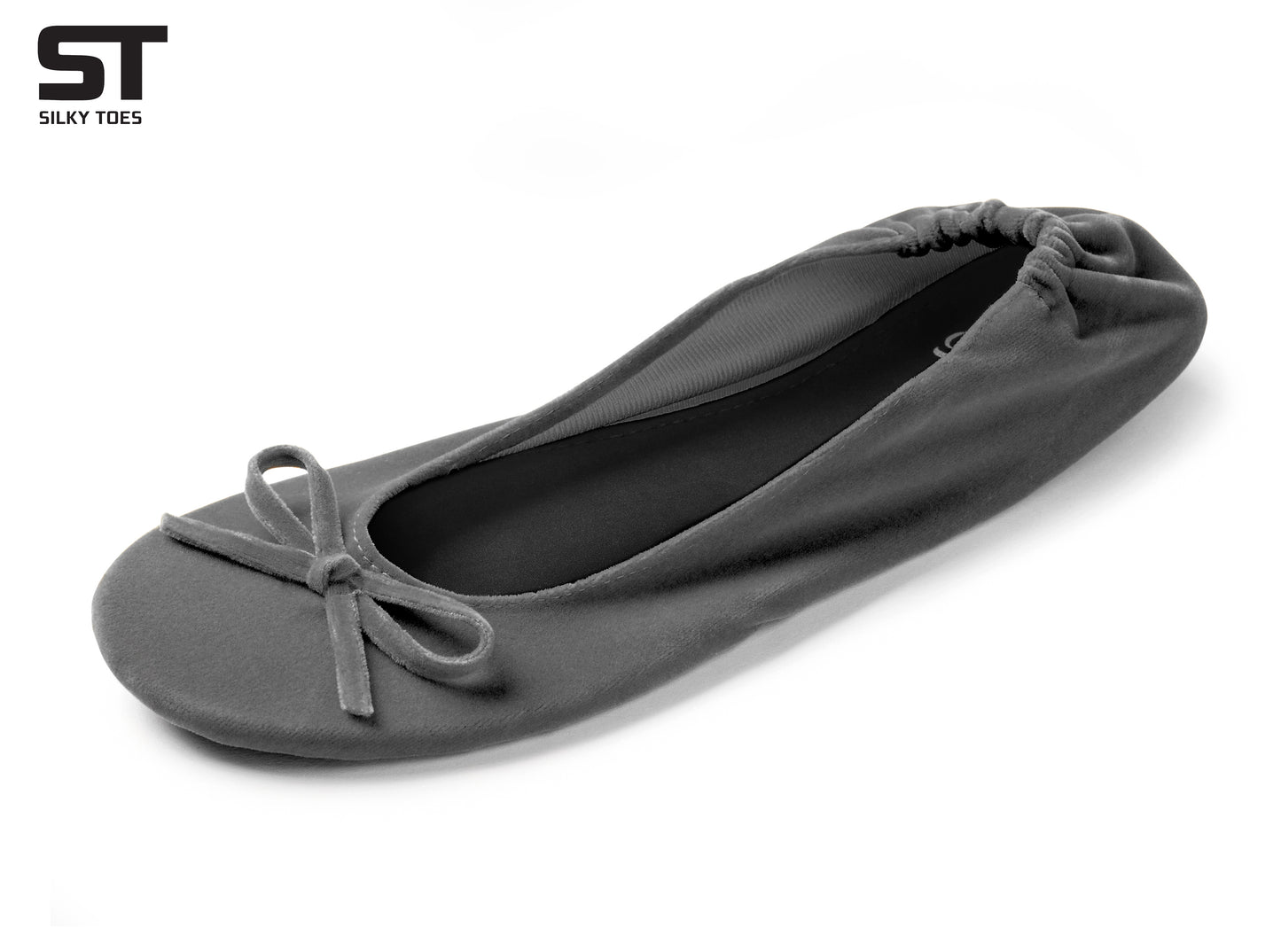 Velvet Ballet Flats Foldable Flats Women's Shoes