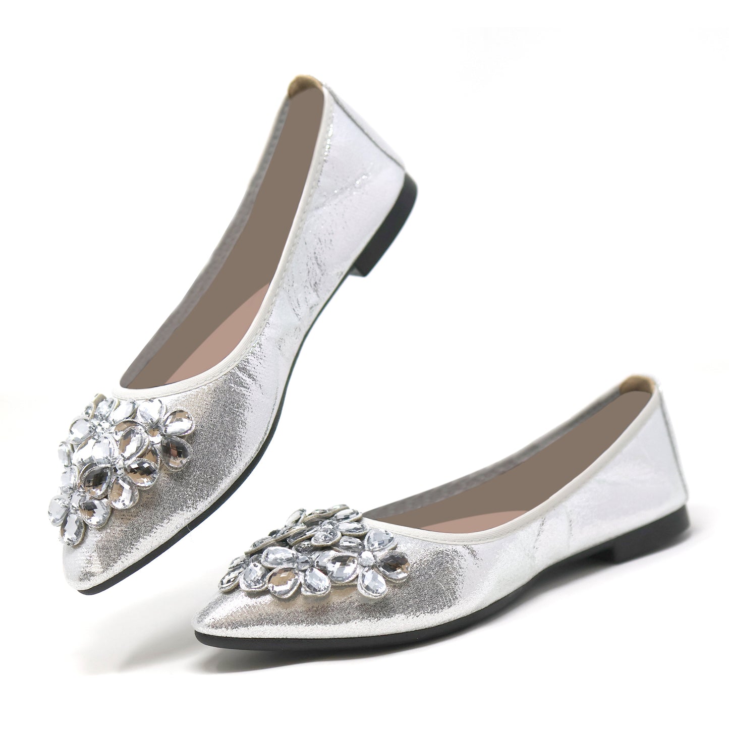 Silky Toes Foldable Flats for Women Dressy Ballet Shoes for Purse