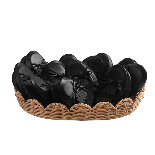 PRE-ORDER Foldable Flats Slipper Shoe | 20 Pairs of Black Flats