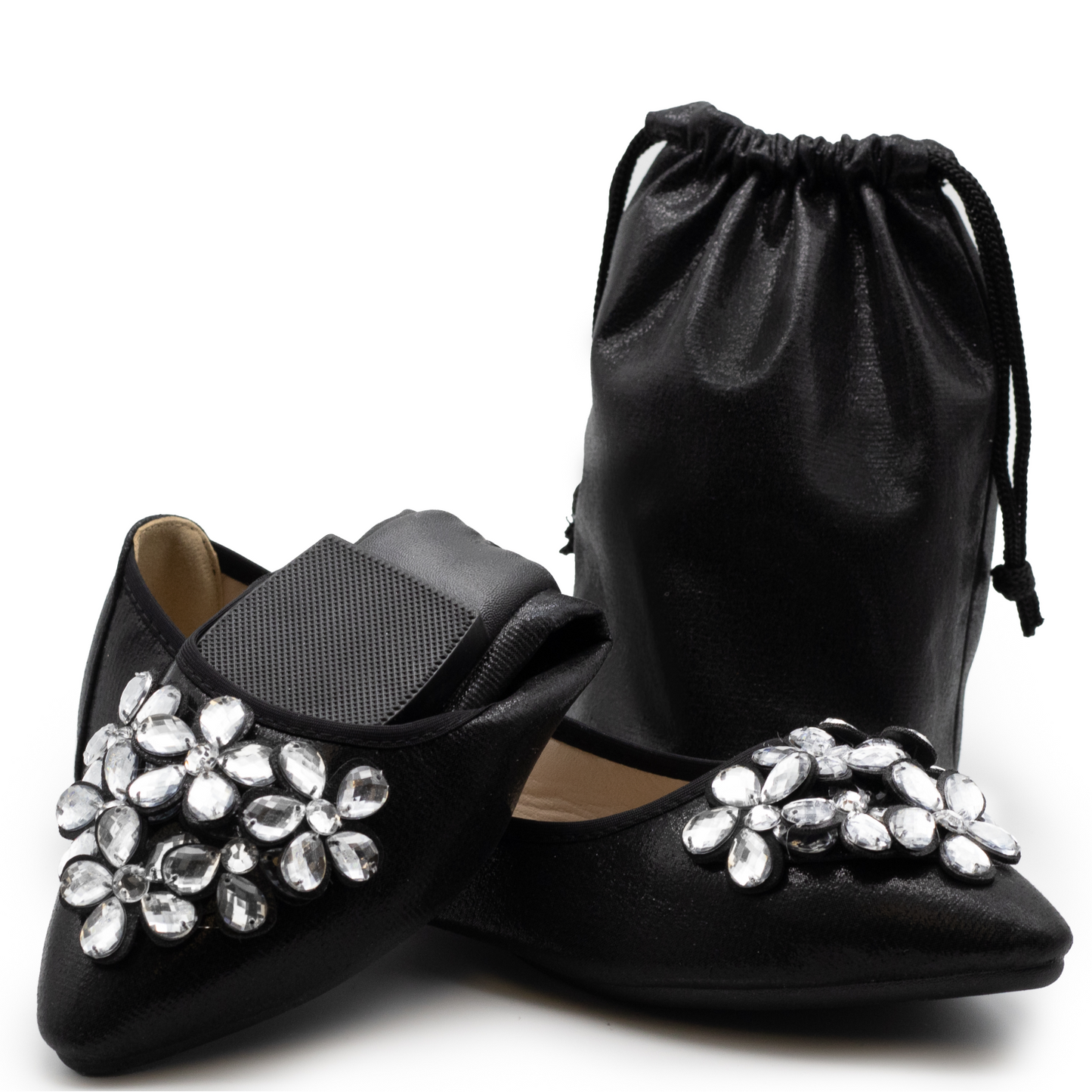 Silky Toes Foldable Flats for Women Dressy Ballet Shoes for Purse