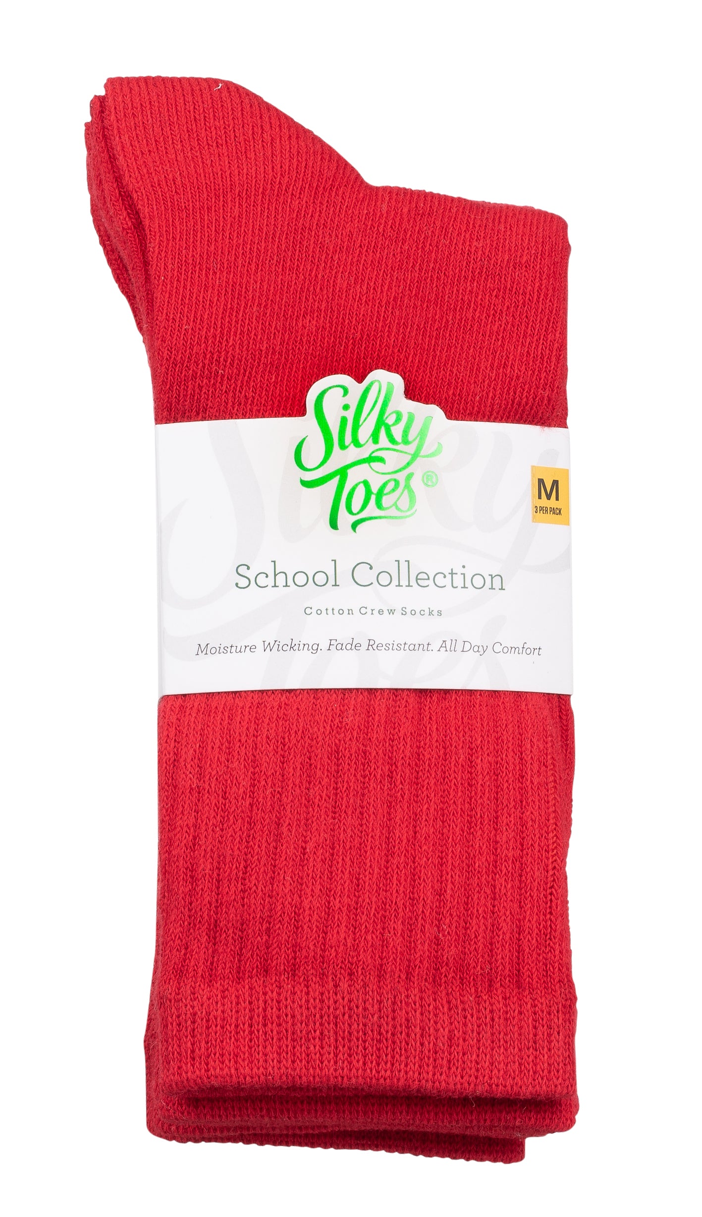 Boys Cotton School Crew Socks- 3 Per Pack