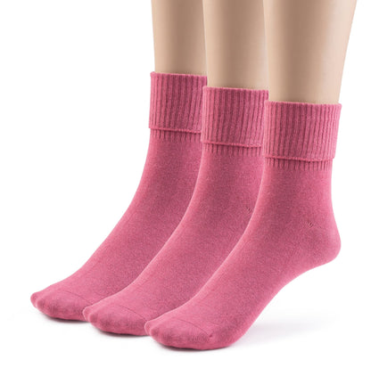 Women's Bamboo Socks Turn Cuff