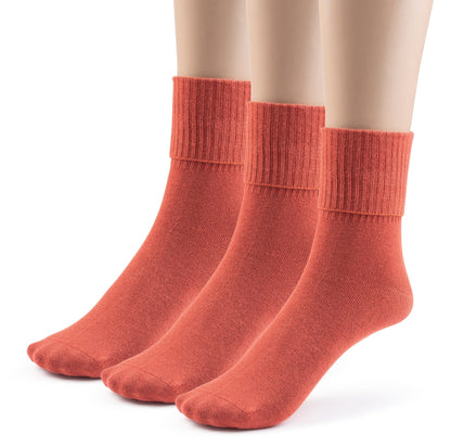 Women's Bamboo Socks Turn Cuff