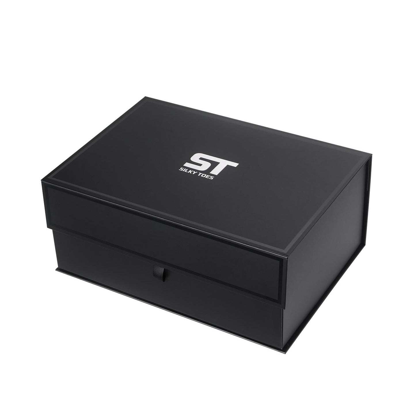 PRE-ORDER Foldable Flats Wedding Box | 20 Pairs of Silver Flats in a Black Display Box