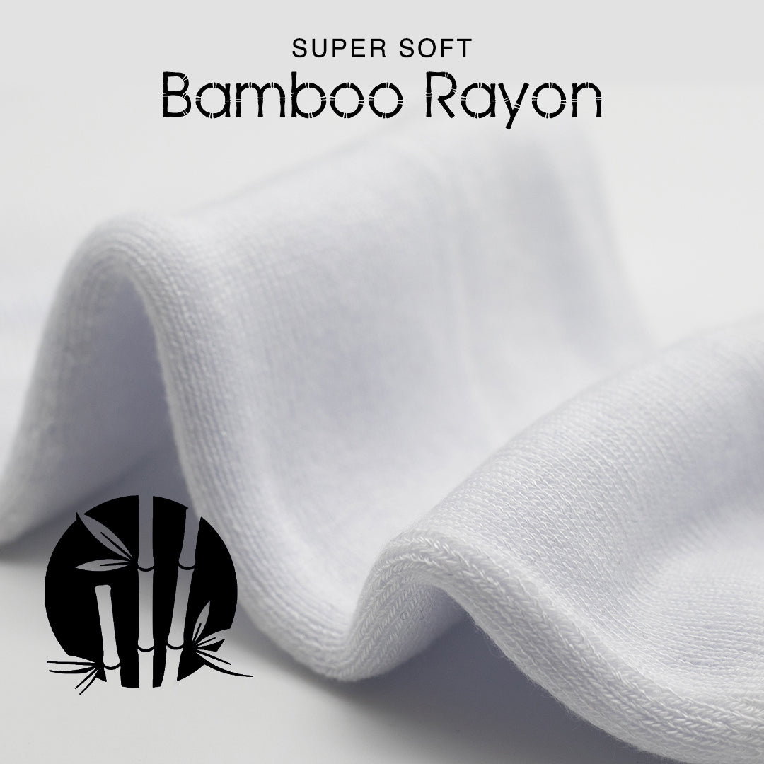 Boys and Girls Bamboo Crew Cushioned Athletic Socks with Seamless Toe- 3 Pairs