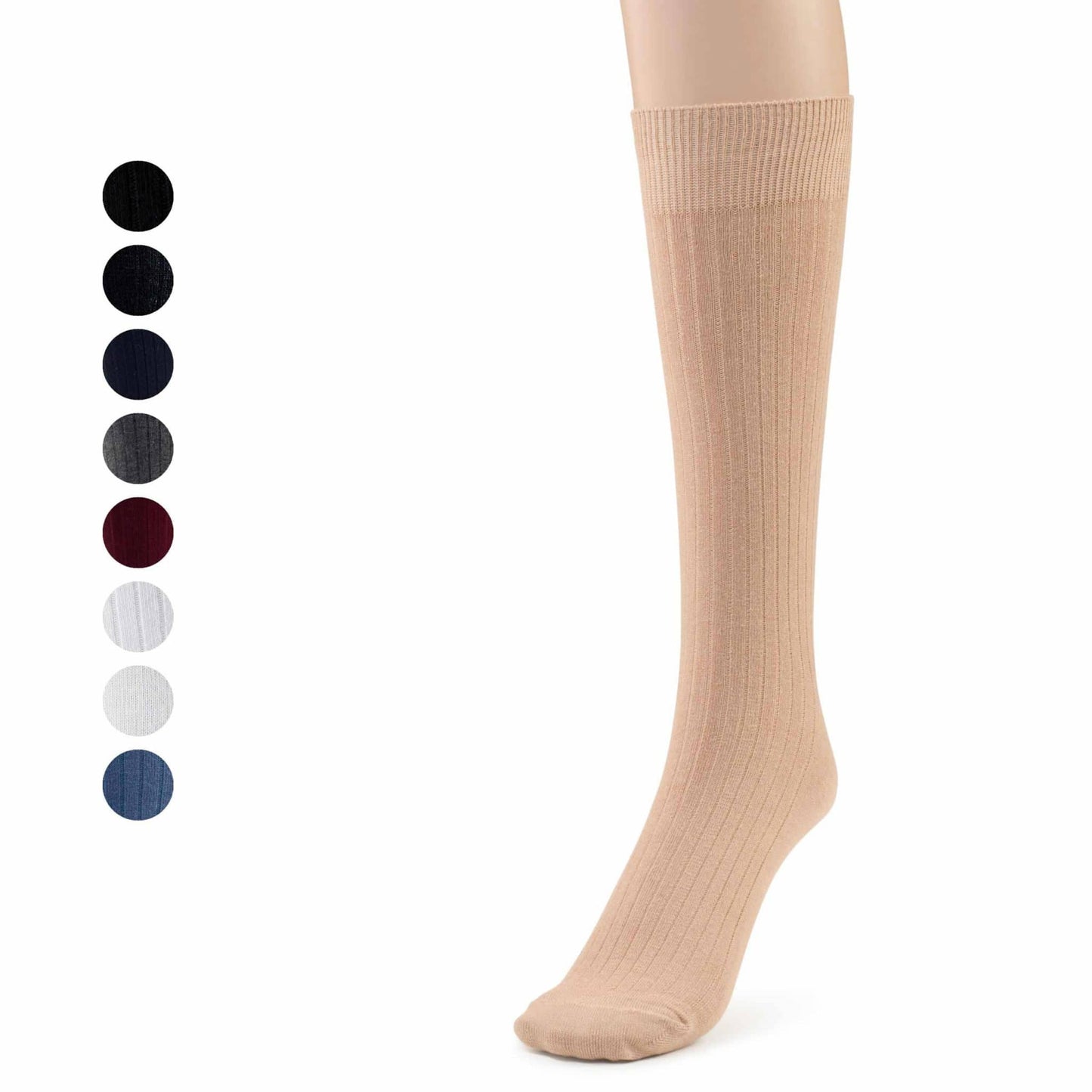 Men's Cotton Crew Dress Socks