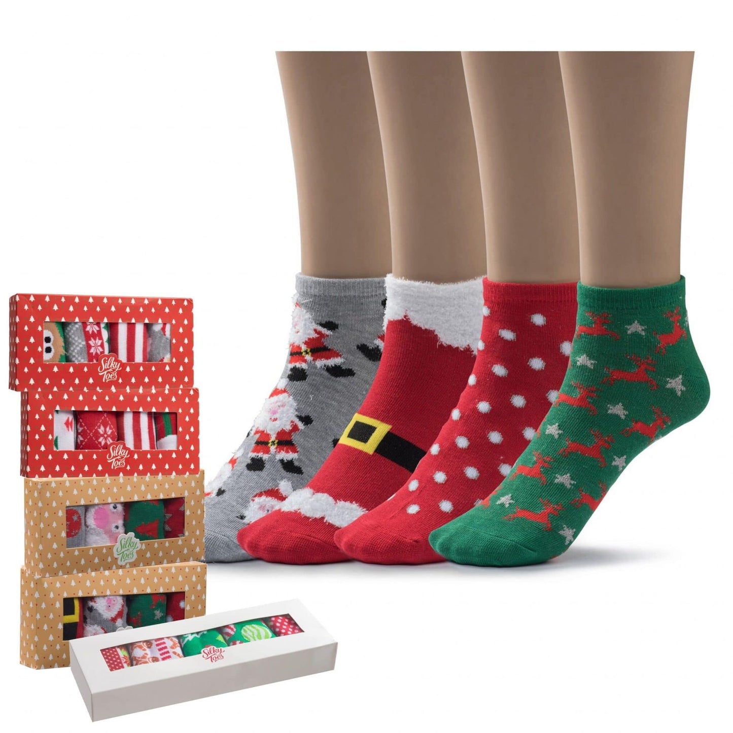 Women's Holiday Socks For Christmas in Gift Box