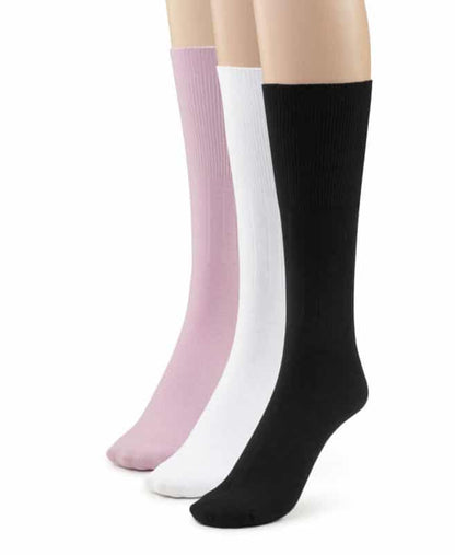 Women's Soft Diabetic Non-Binding Cotton Dress Socks