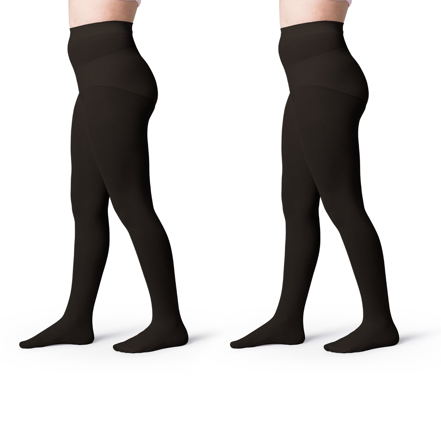 Girls Opaque Footed School Tights- 2 Pairs