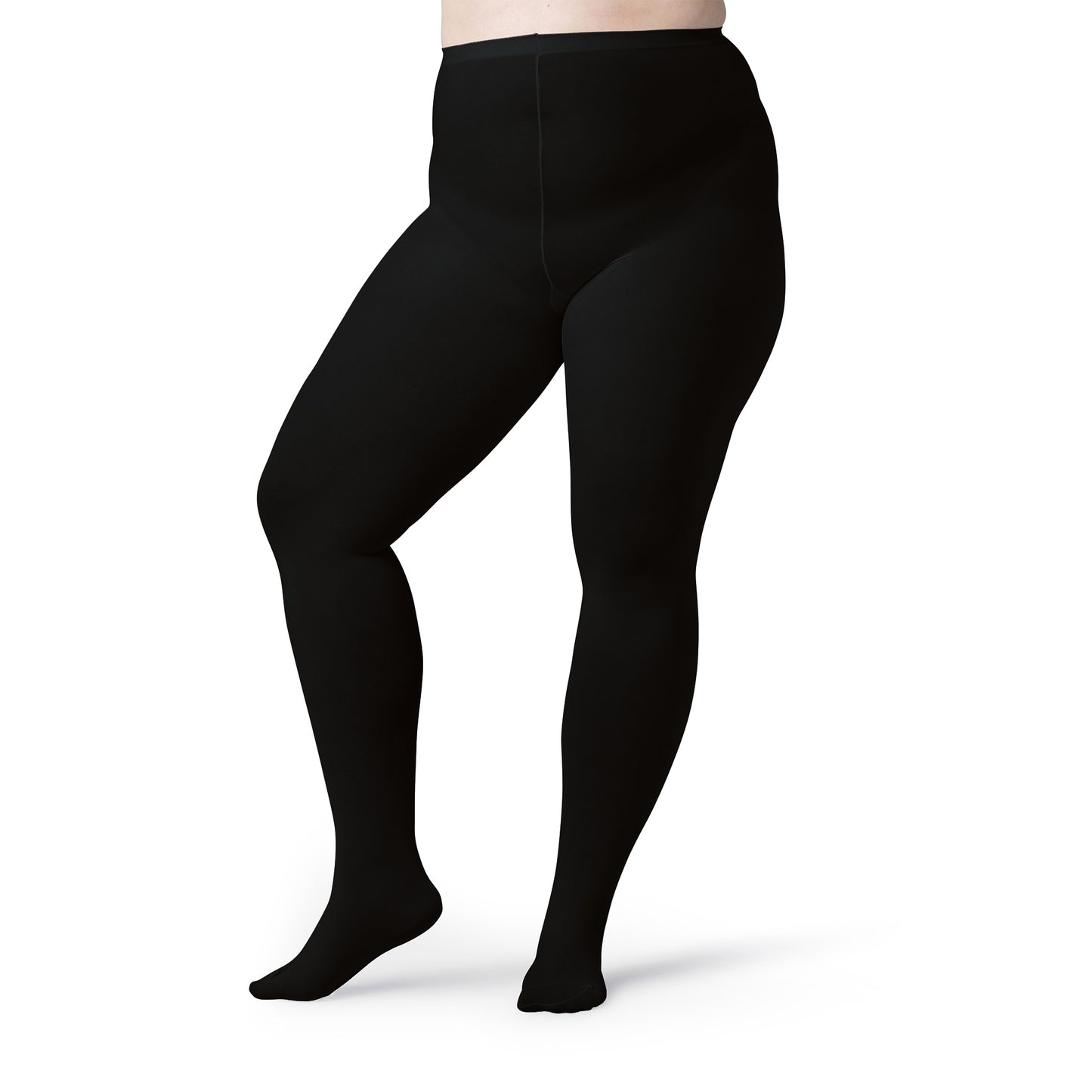 Women's Opaque Plus Size Tights 60 Denier Nylons - 2 Pairs