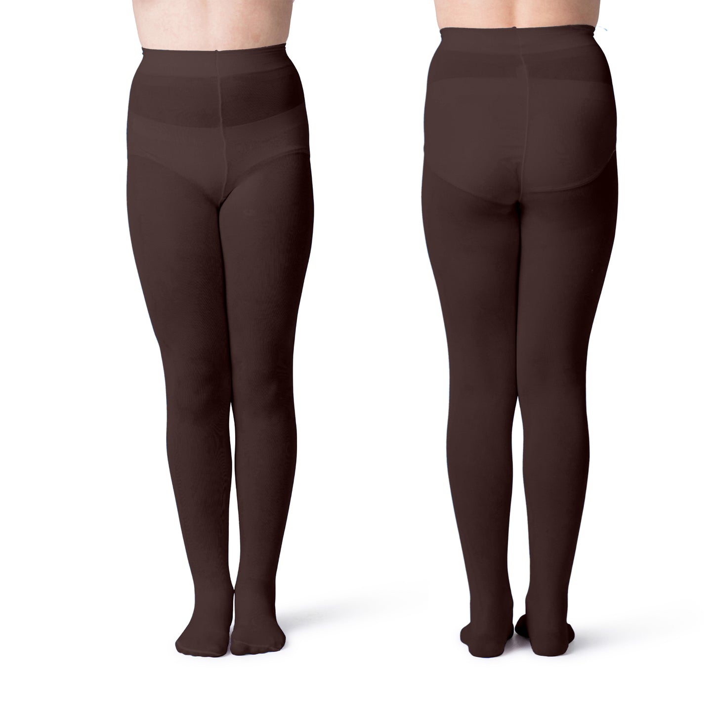 Girls Opaque Footed School Tights- 2 Pairs