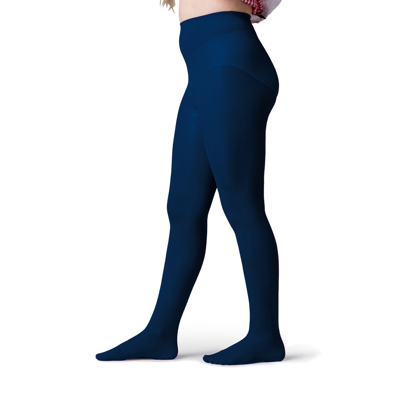 Girls Opaque Footed School Tights- 2 Pairs