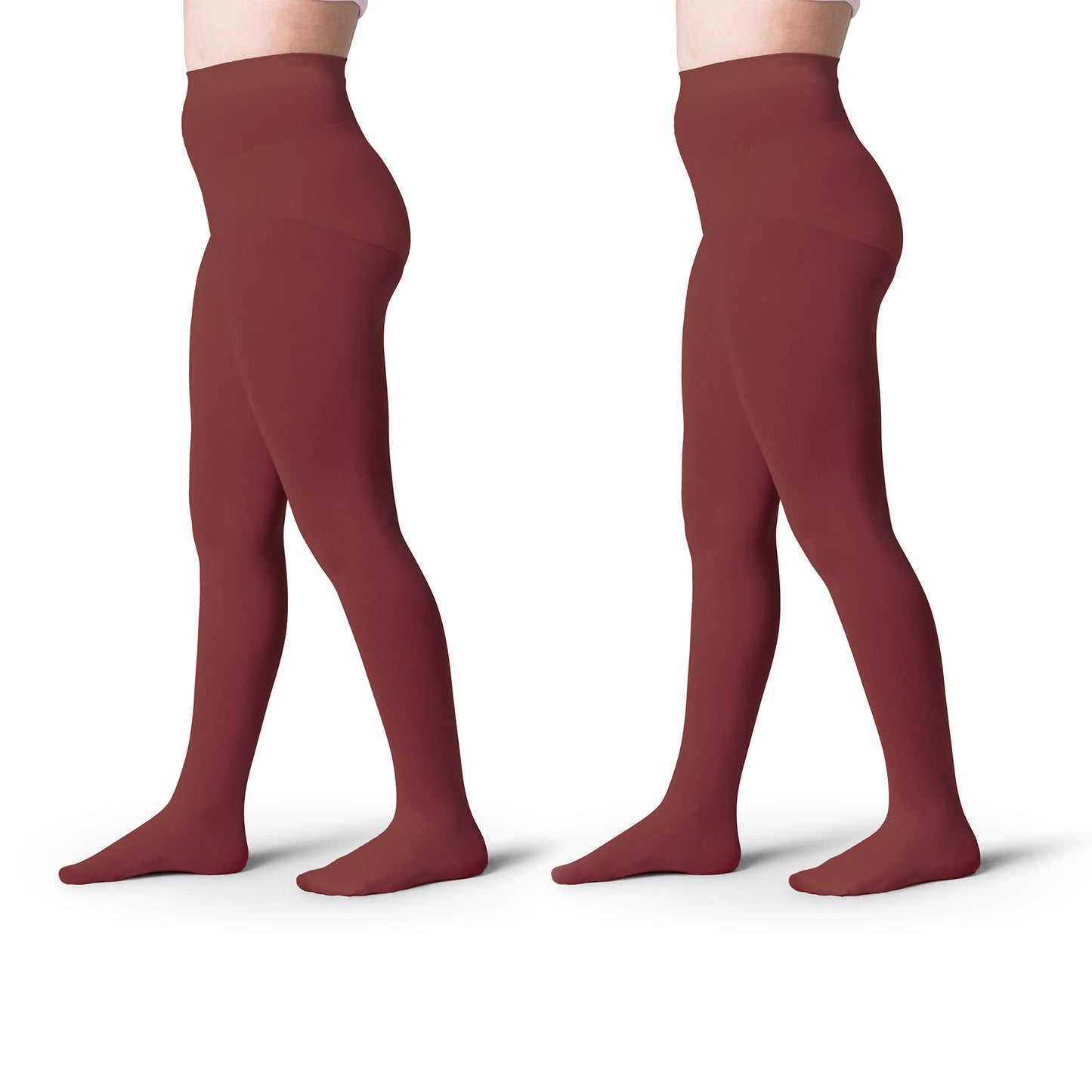 Girls Opaque Footed School Tights- 2 Pairs