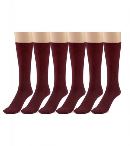 Men's Diabetic Cotton Crew Dress Socks