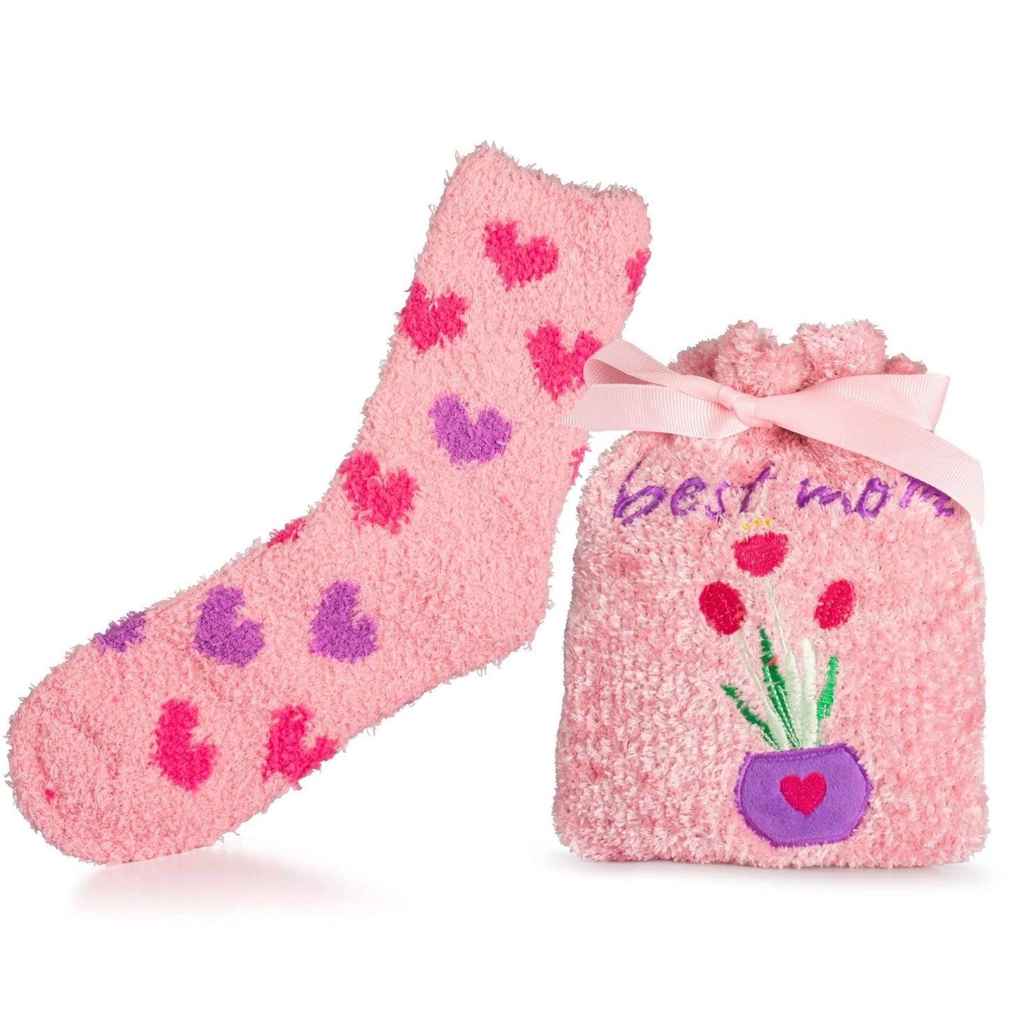 Fuzzy Socks Gift Set With Bag | Mother's Day Gift