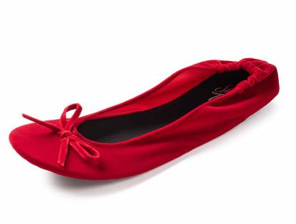 Velvet Ballet Flats Foldable Flats Women's Shoes