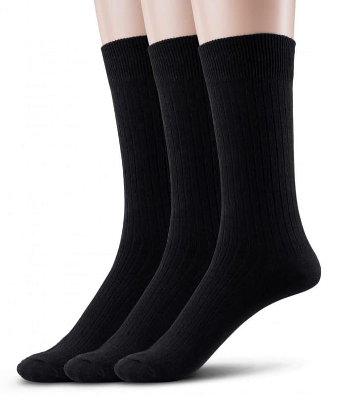 Men's Cotton Crew Dress Socks