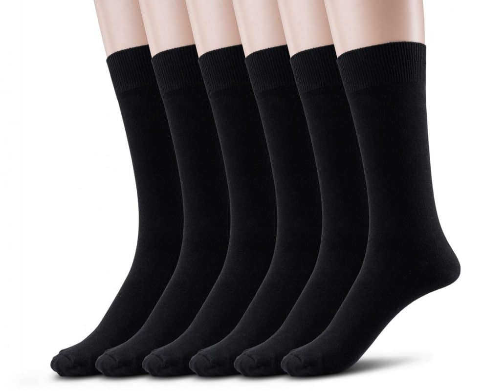 Men's Cotton Crew Dress Socks