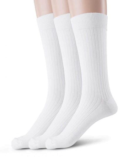 Men's Cotton Crew Dress Socks