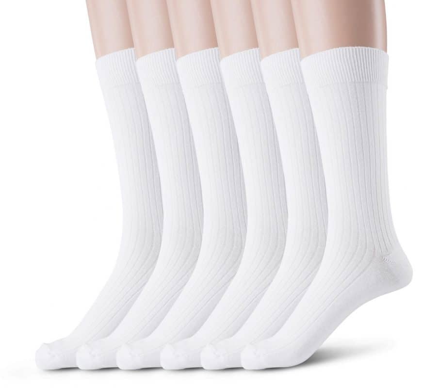 Men's Cotton Crew Dress Socks