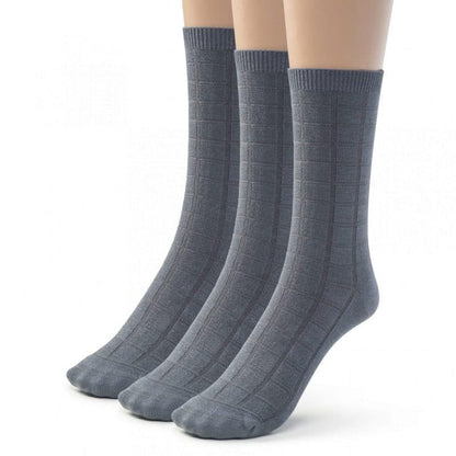 Kids Bamboo Textured Crew School Socks