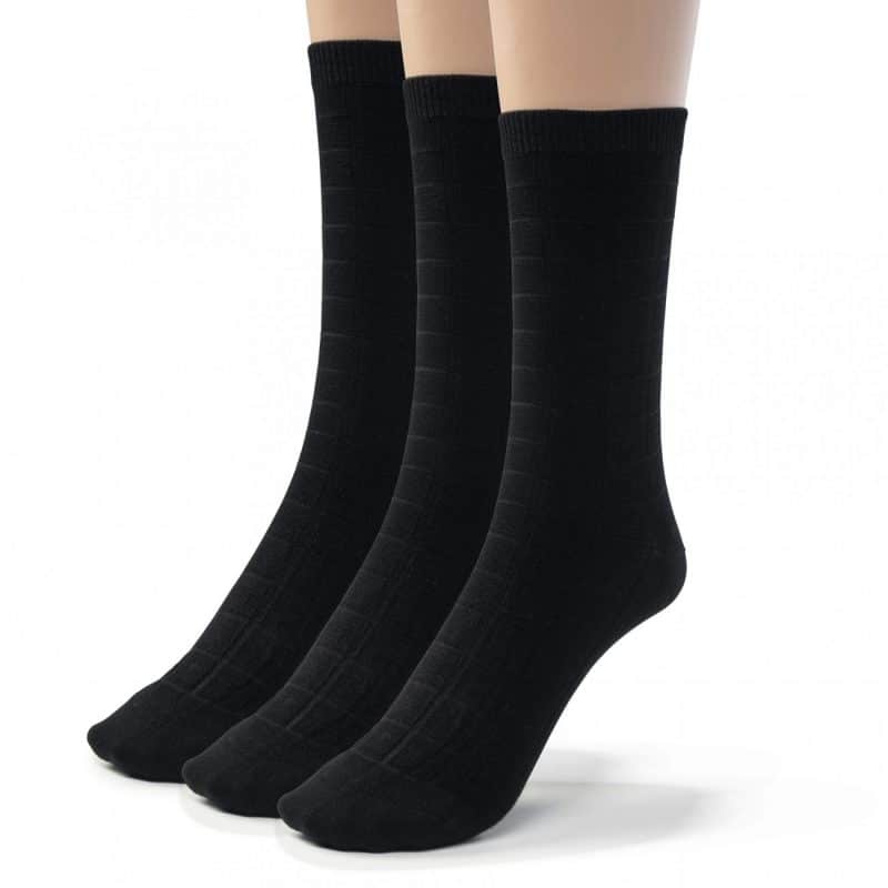 Men's Bamboo Designed Crew Socks