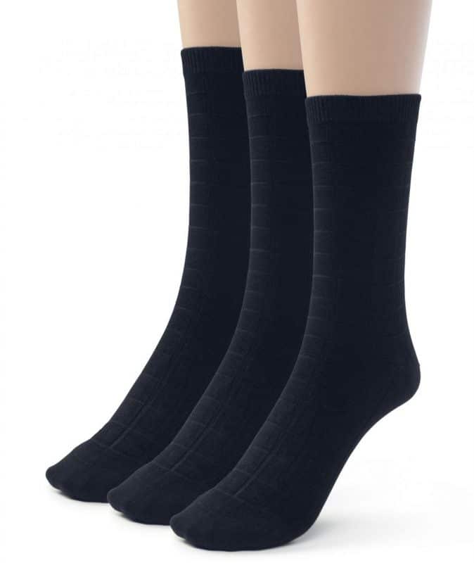 Men's Bamboo Designed Crew Socks