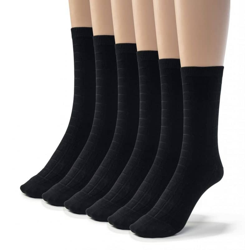 Men's Bamboo Designed Crew Socks