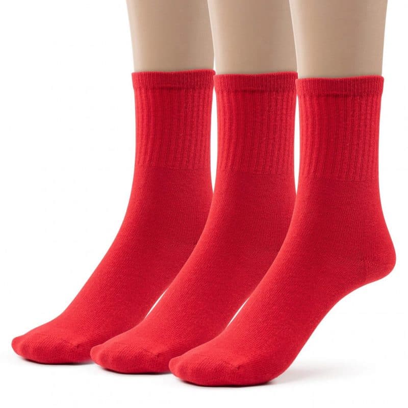 Boys Cotton School Crew Socks- 3 Per Pack