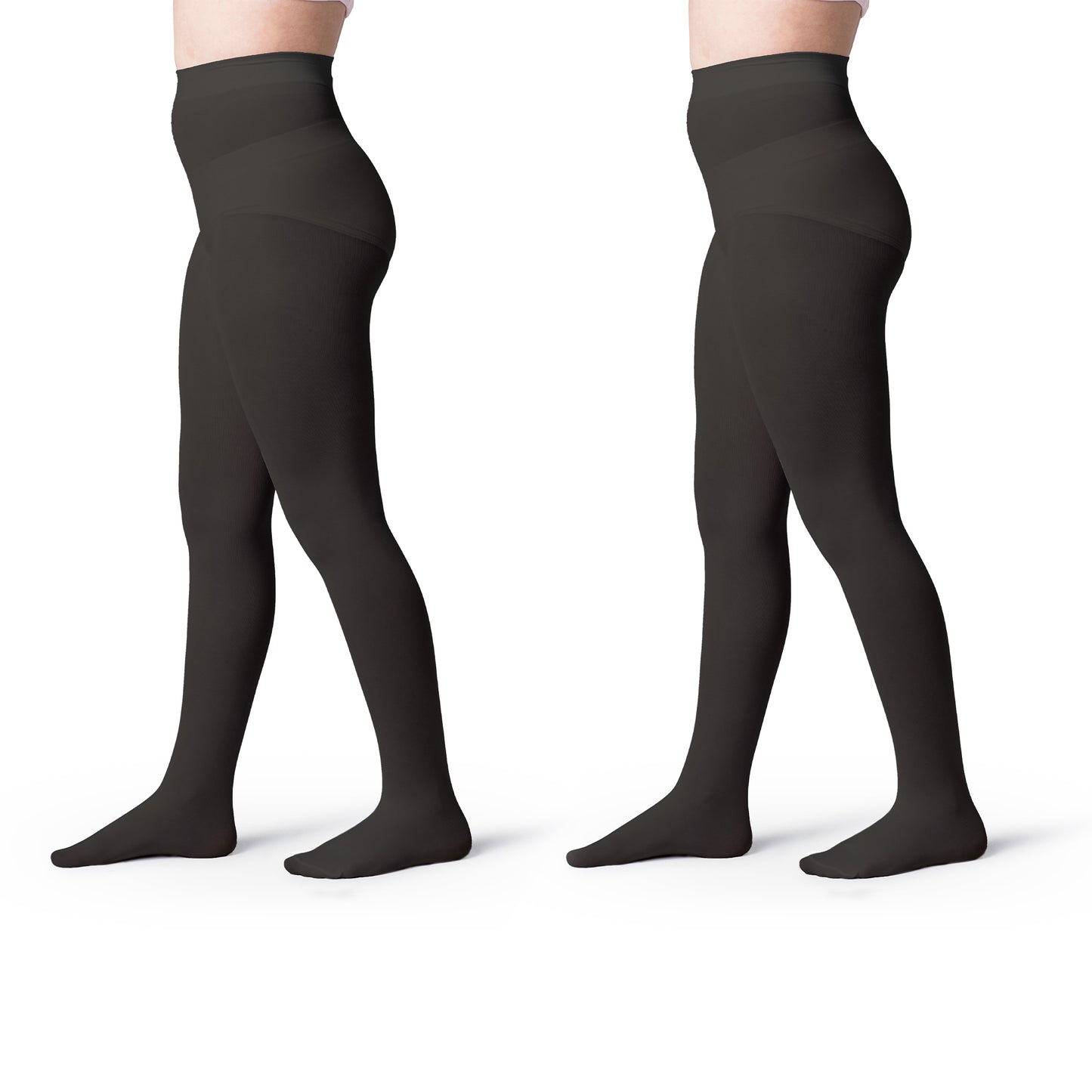 Girls Opaque Footed School Tights- 2 Pairs