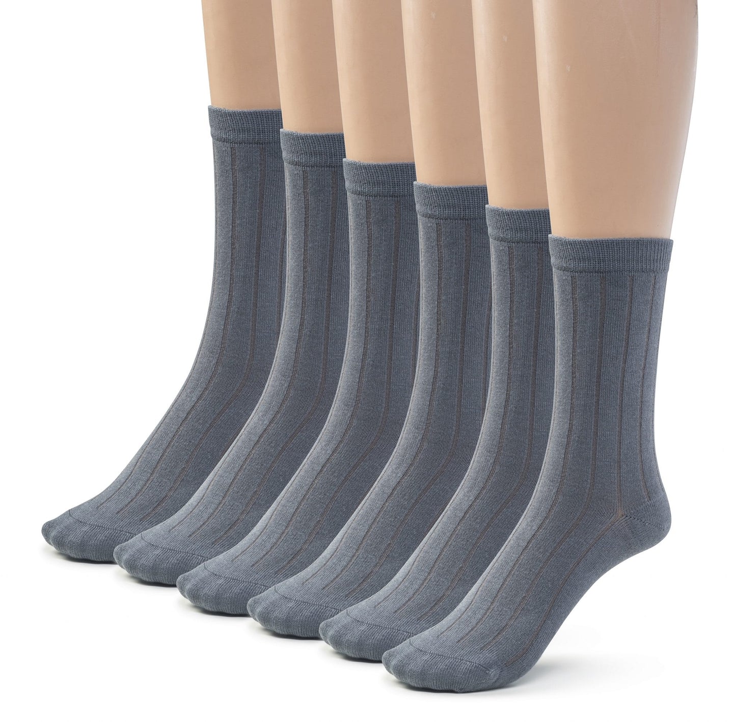 Kids Girls Boys Bamboo Ribbed Crew School Socks