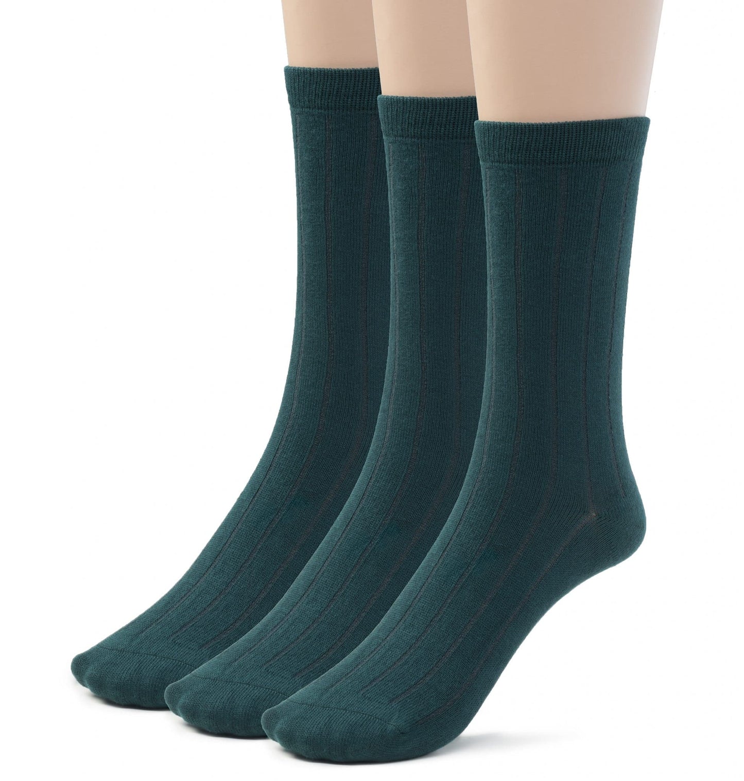 Kids Girls Boys Bamboo Ribbed Crew School Socks