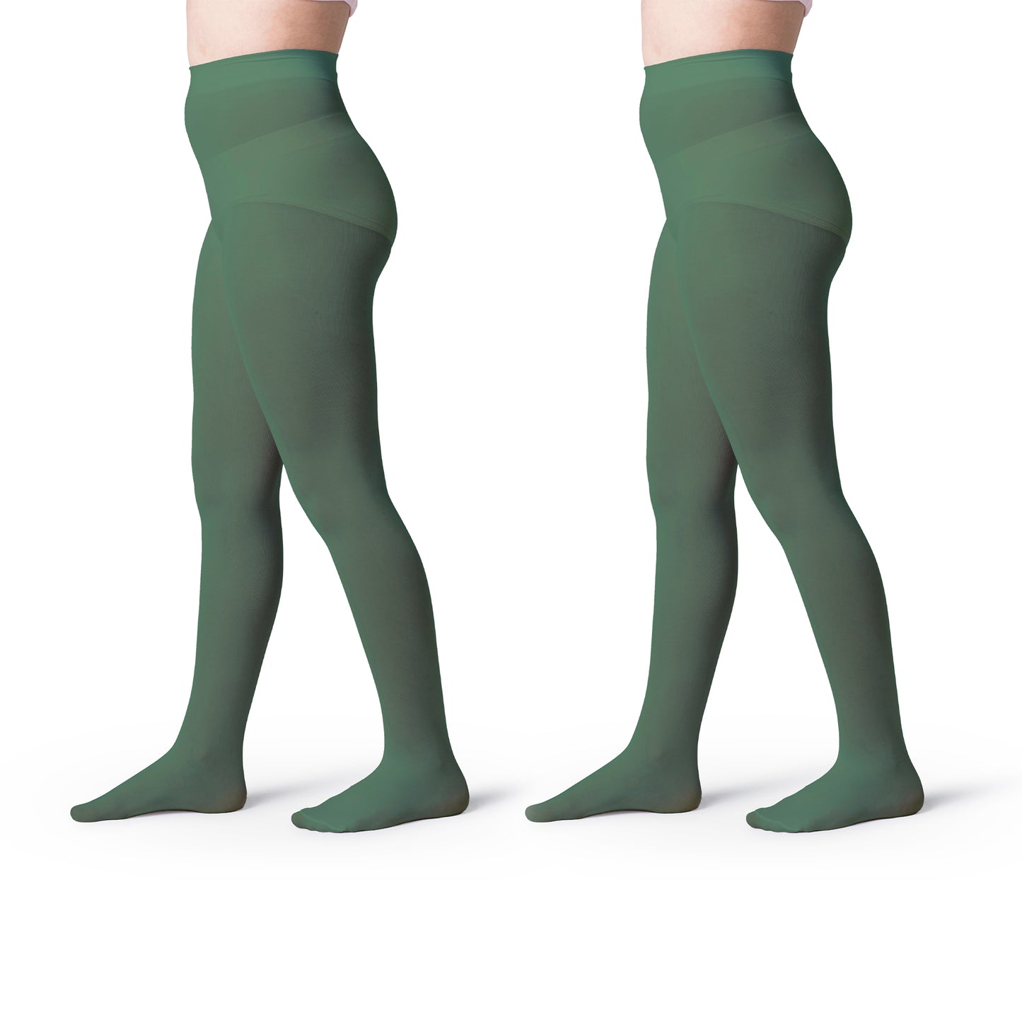 Girls Opaque Footed School Tights- 2 Pairs