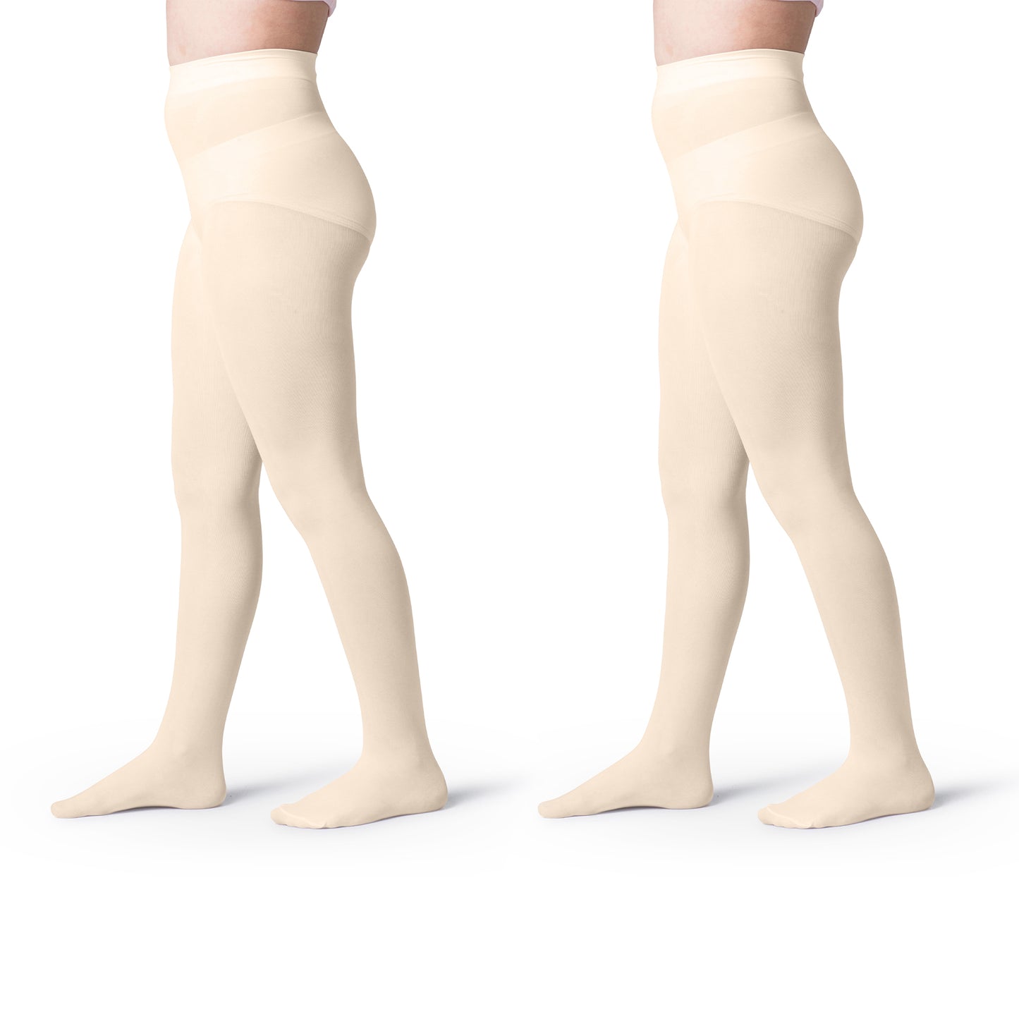 Girls Opaque Footed School Tights- 2 Pairs