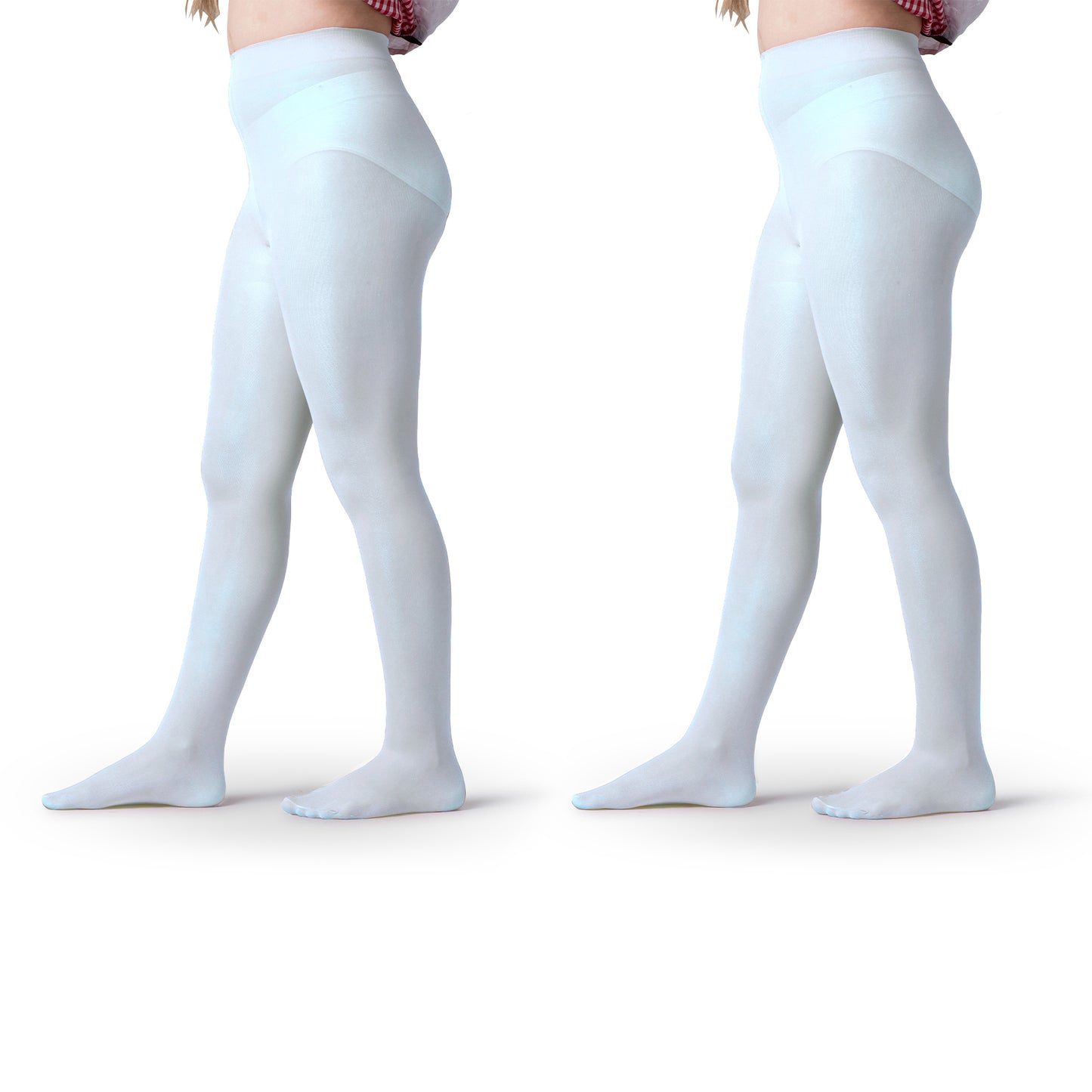 Girls Opaque Footed School Tights- 2 Pairs