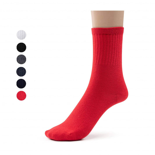 Boys Cotton School Crew Socks- 3 Per Pack