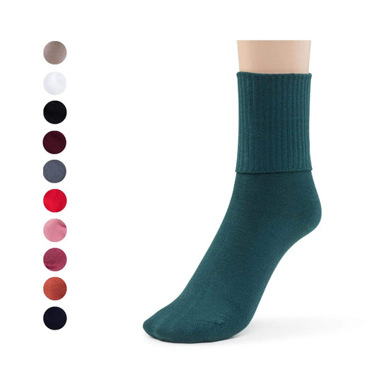 Women's Bamboo Socks Turn Cuff