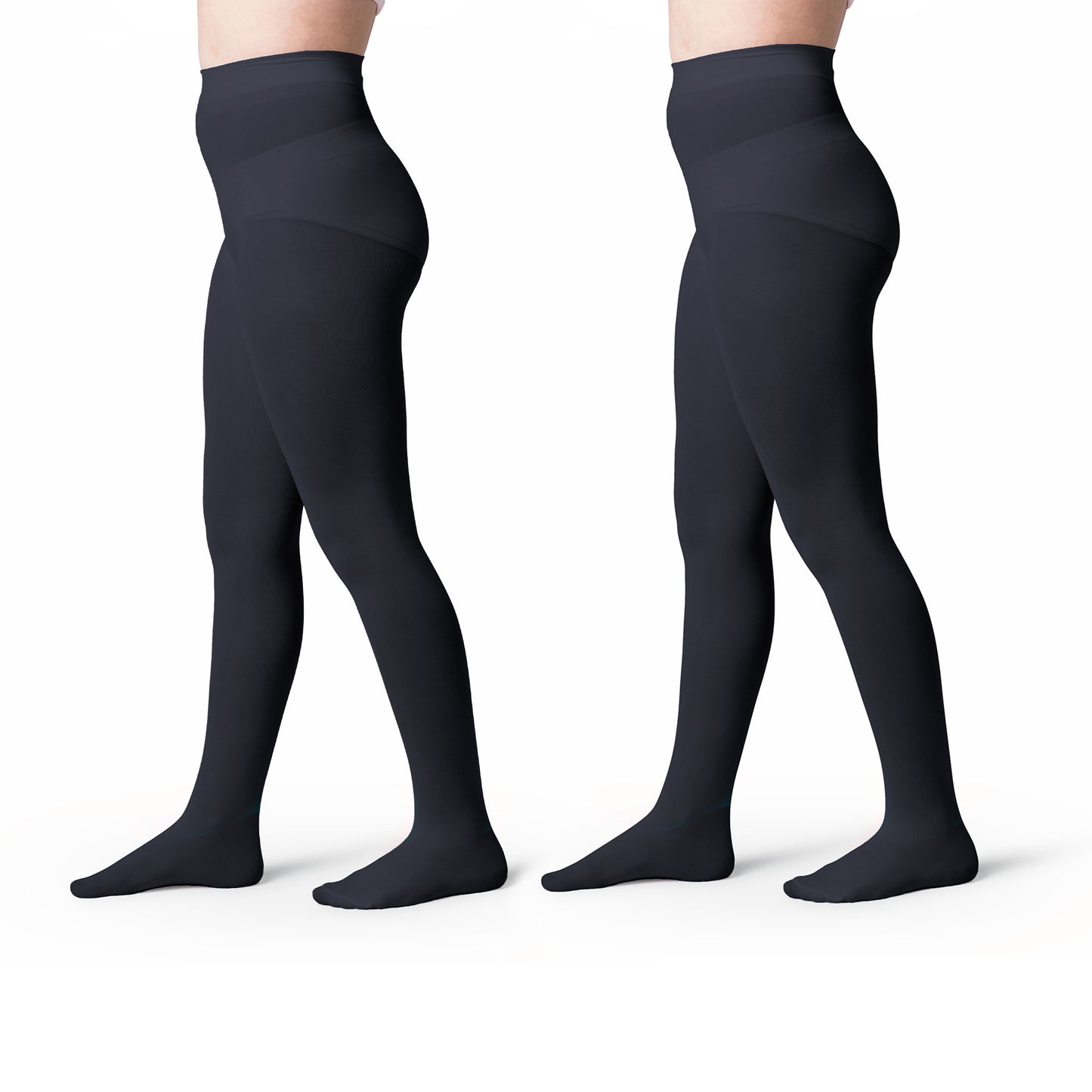 Girls Opaque Footed School Tights- 2 Pairs