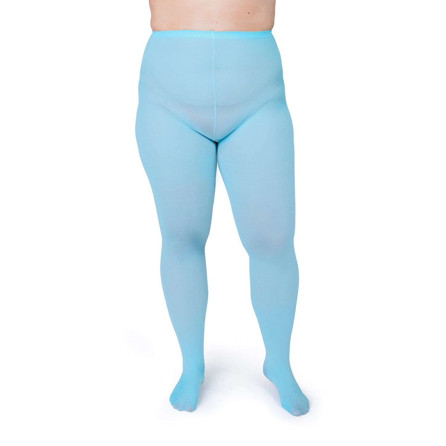 Women's Opaque Plus Size Tights 60 Denier Nylons - 2 Pairs